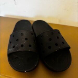 Black Slide crocs Sandals 6/8